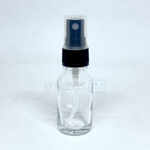 Botella 15ml. vidrio transparente con atomizador