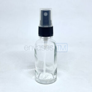 Botella 30ml vidrio transparente con atomizador