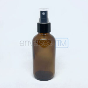 Botella 120 ml. vidrio ambar con atomizador