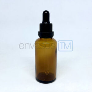 Gotario 50 ml. vidrio ambar con pipeta de seguridad